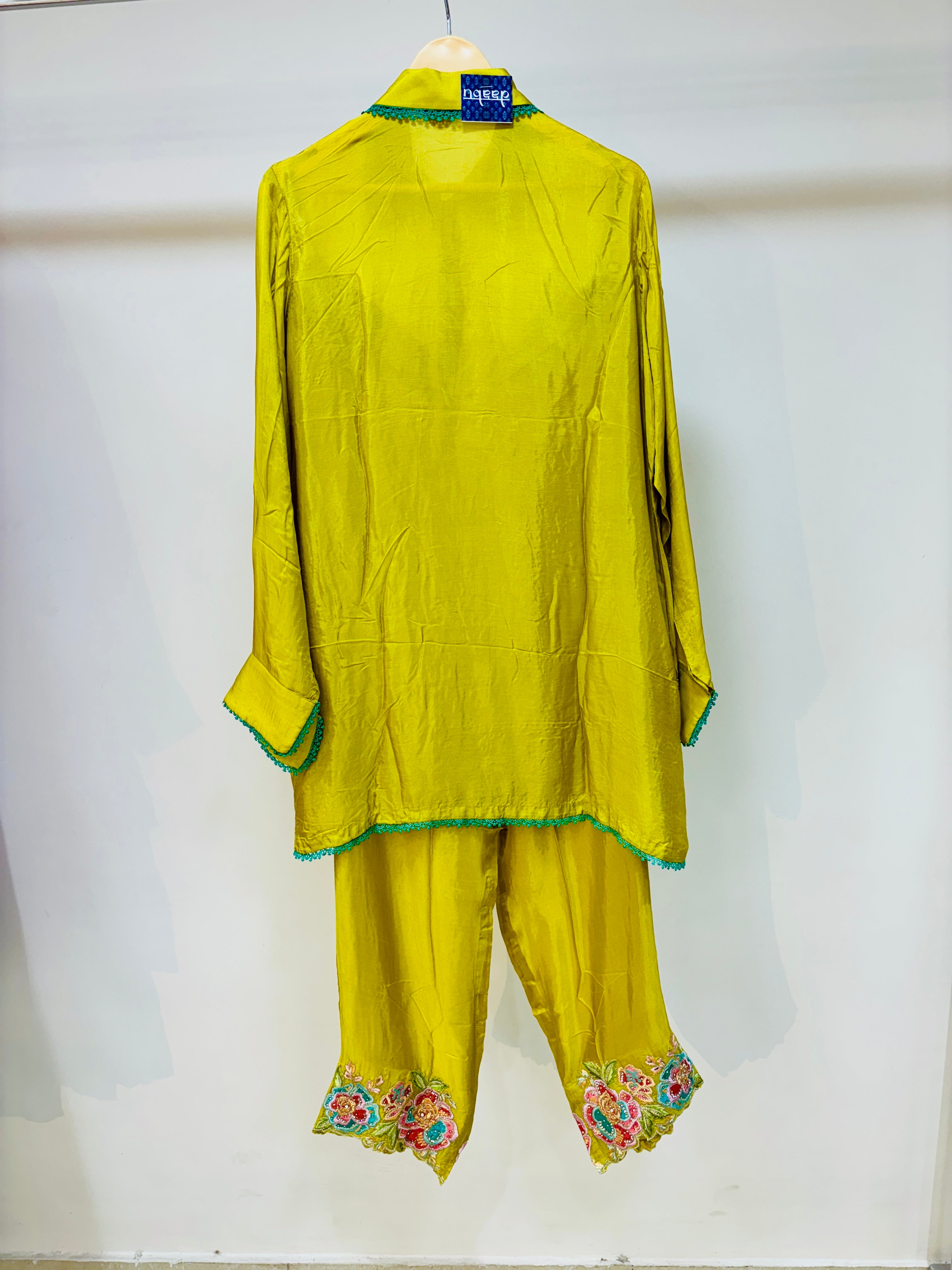 Mustard Silk Festive Co-Ord Set