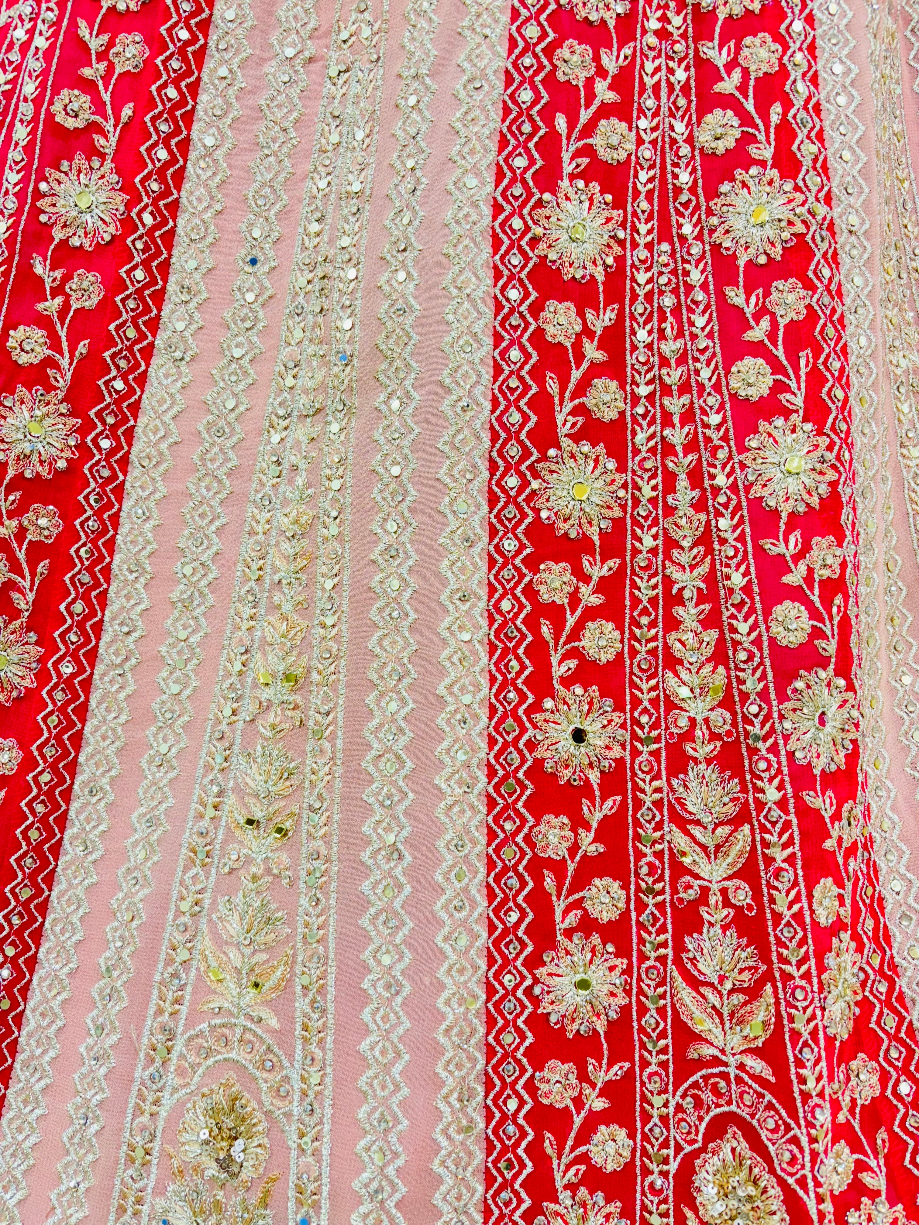 Pink Embroidered Festive Designer Lehenga