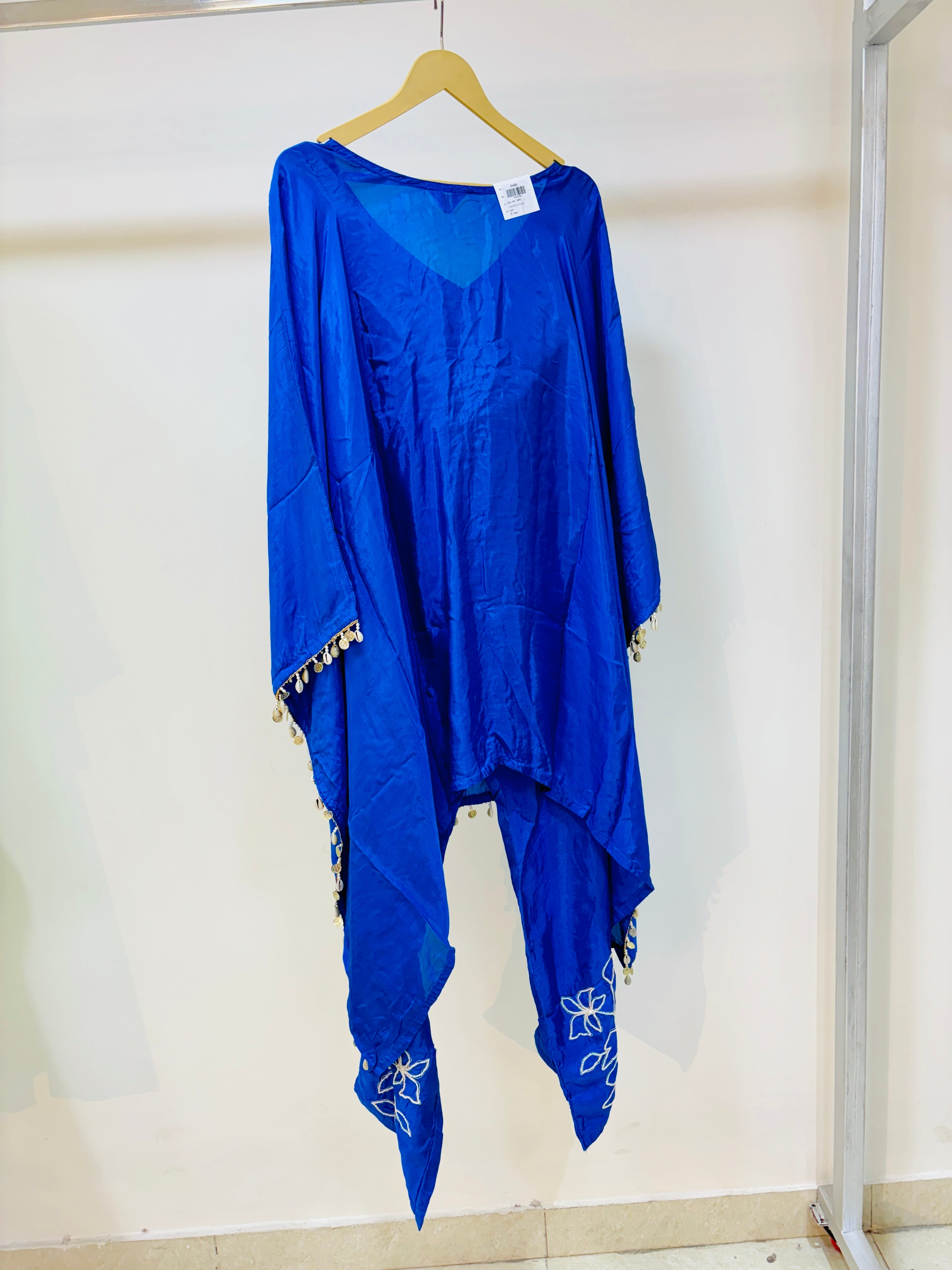 Blue Silk Designer Co-Ord Set