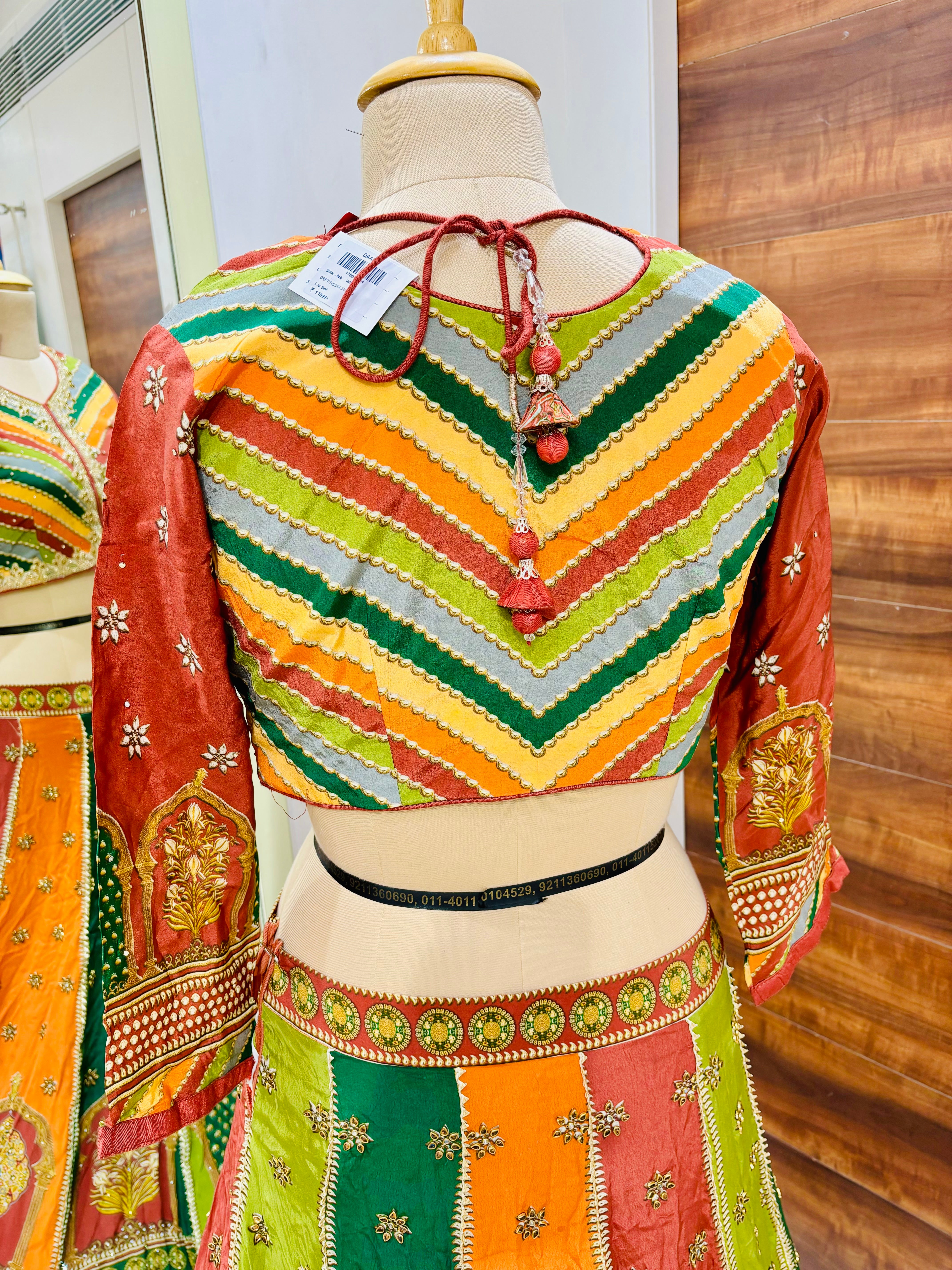 Multicolor Georgette  Designer Lehenga