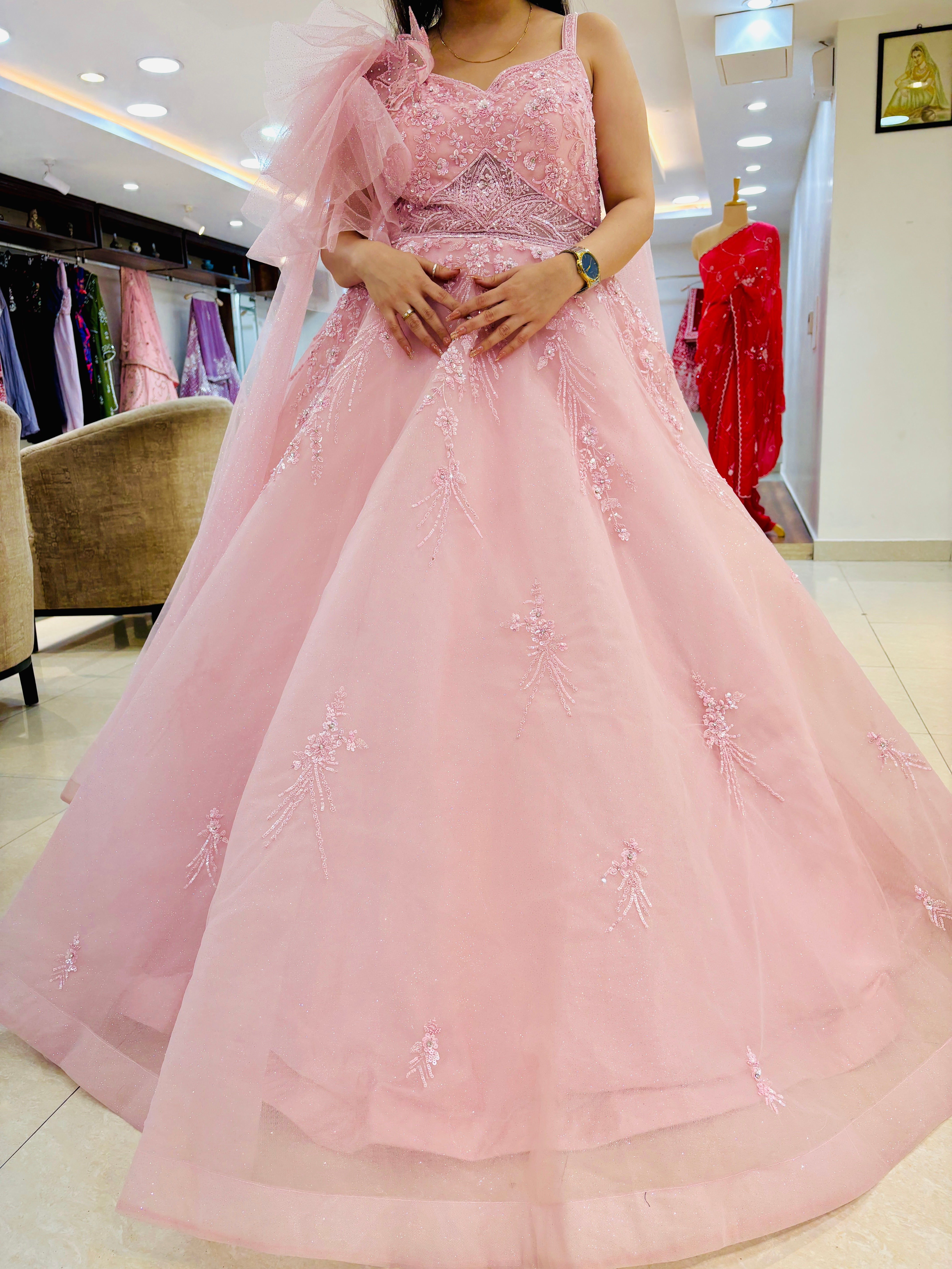 Candy Floss Pink Ball Gown