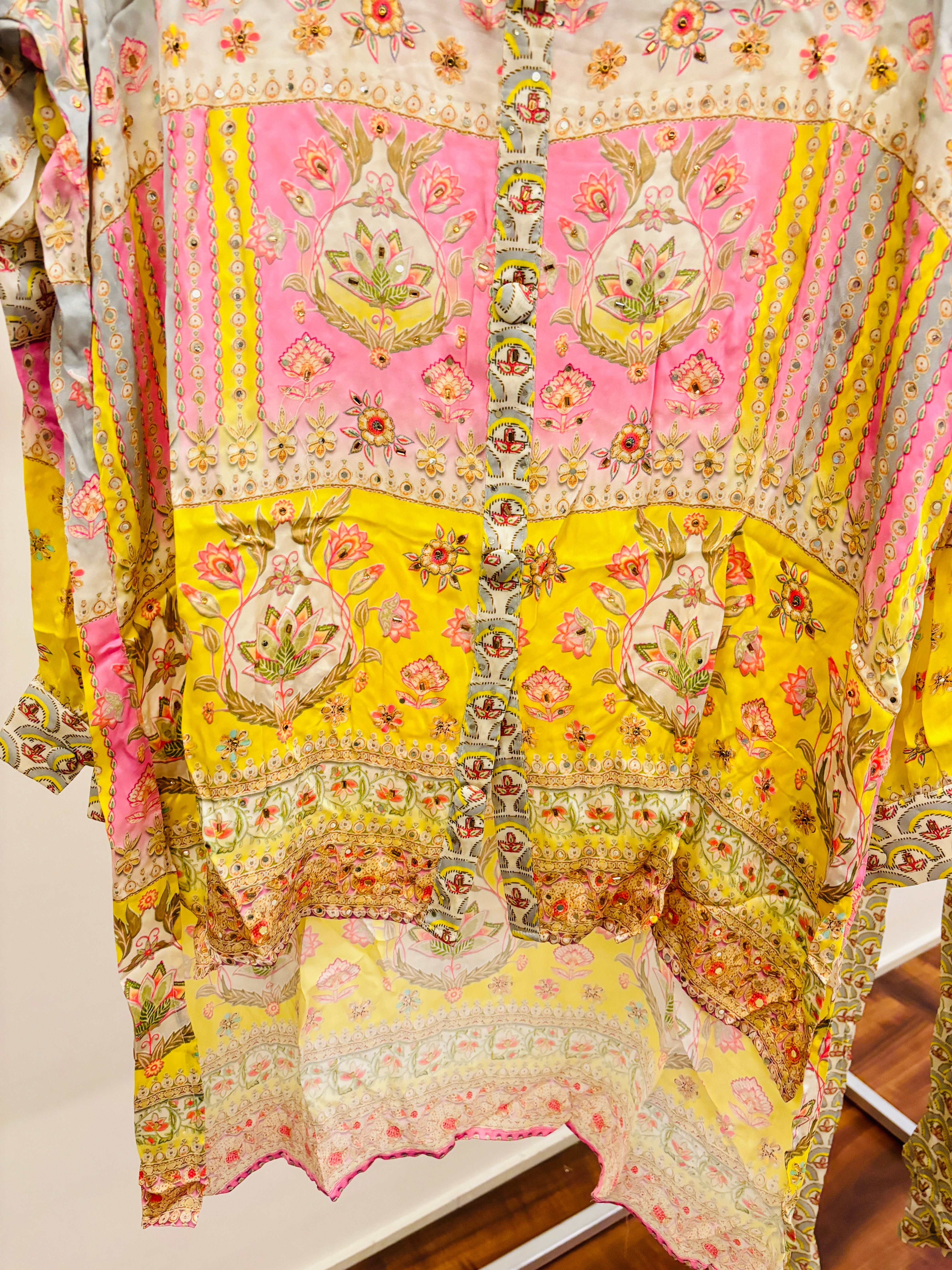 Yellow & Pink Digital Print Co-Ord Set