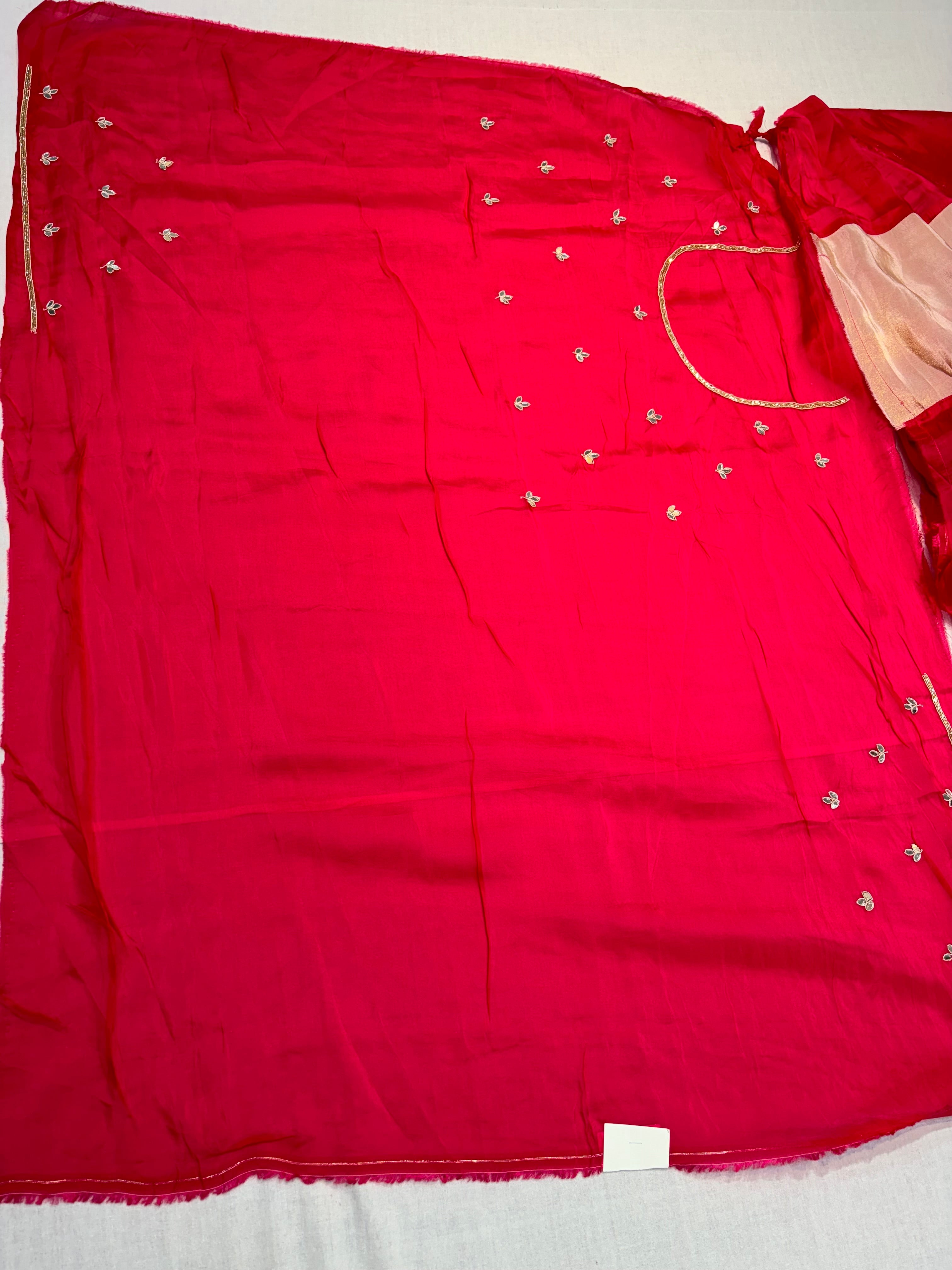 Pink Silk Designer Saree