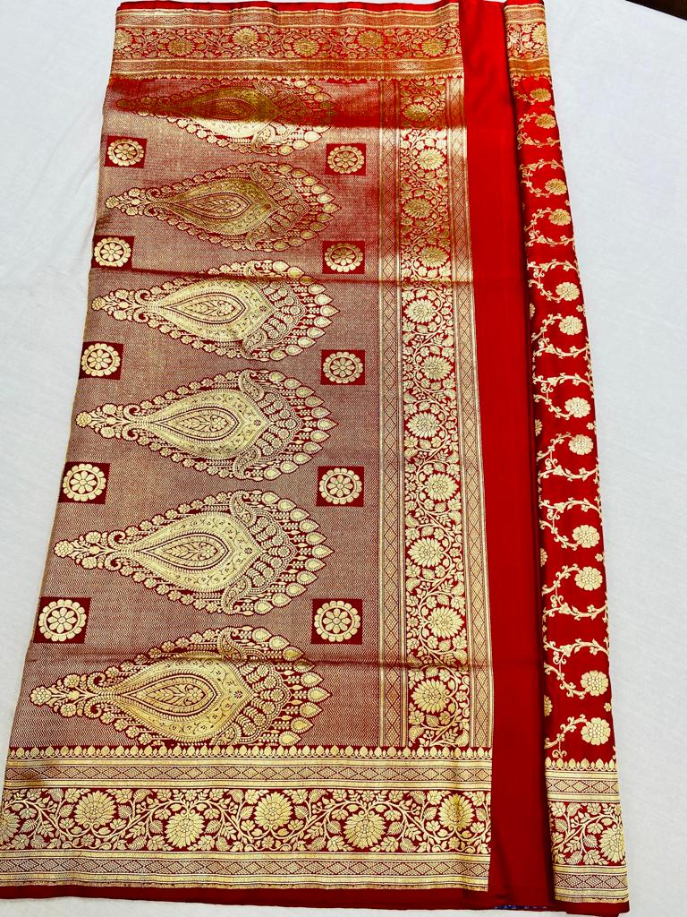 Red Zari Woven Kanjivaram Silk Saree