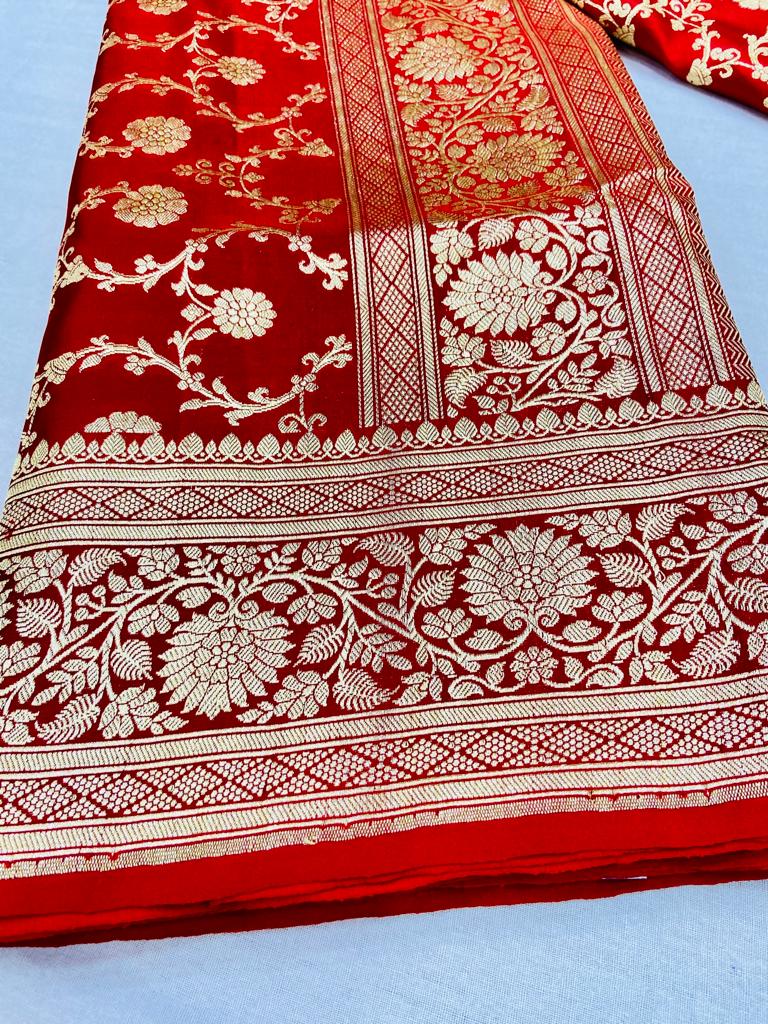 Red Zari Woven Kanjivaram Silk Saree