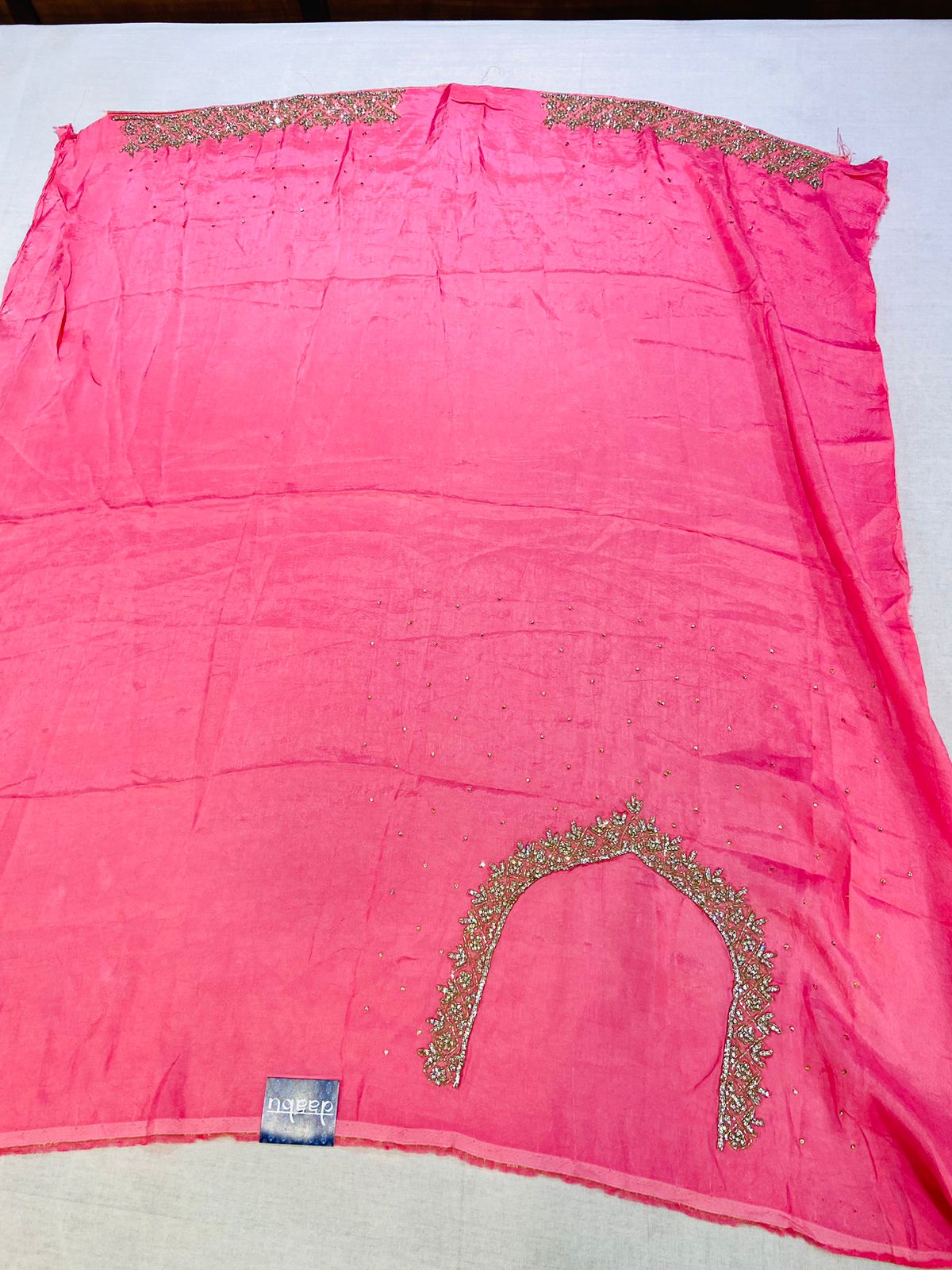 Burgundy Silk Banarasi Saree