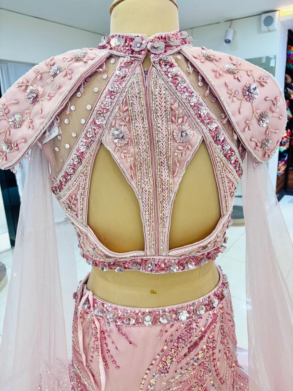 Baby Pink Mermaid Concept Designer Lehenga