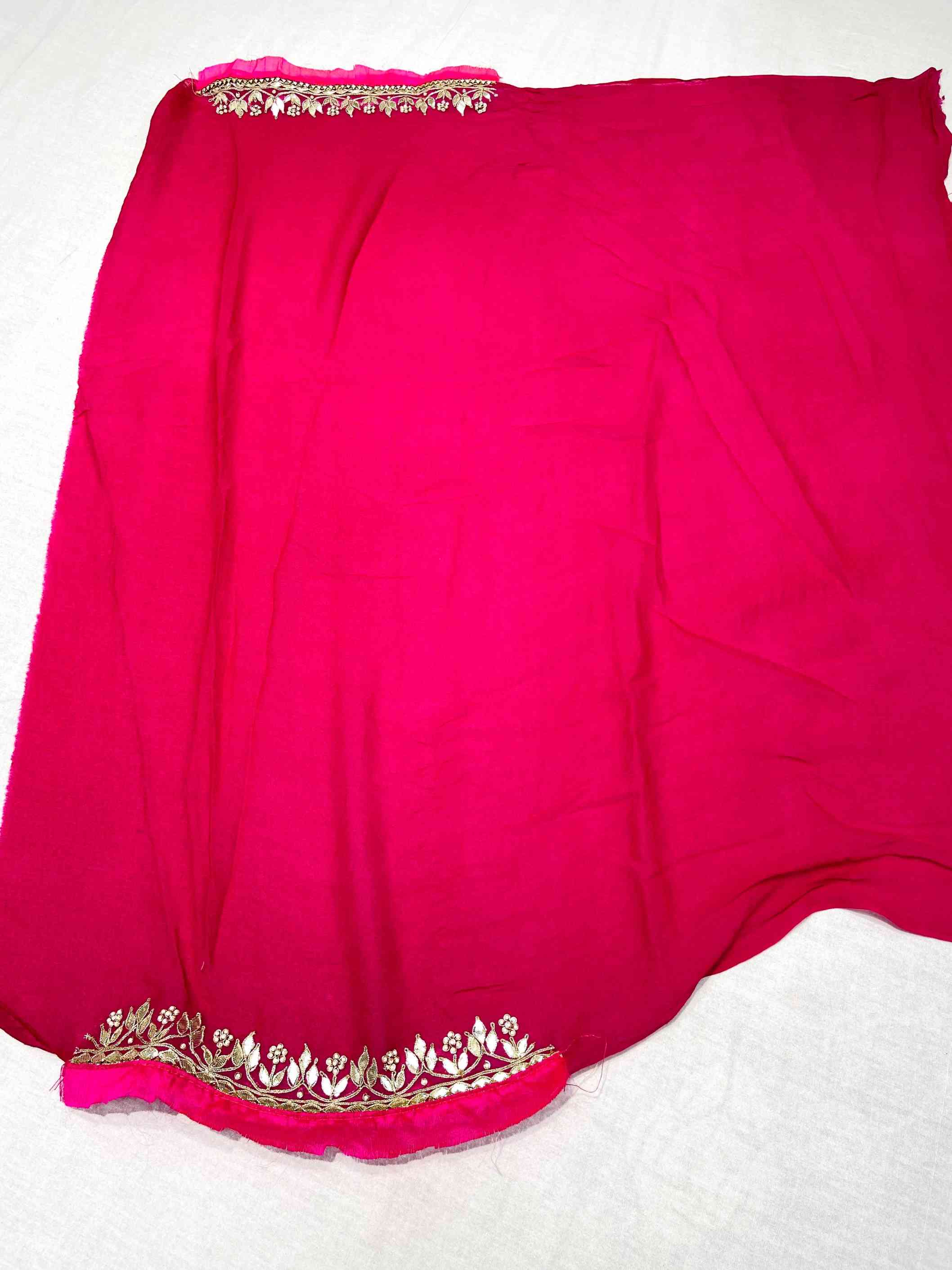 Shaded Pink Pure Silk Leheriya Saree