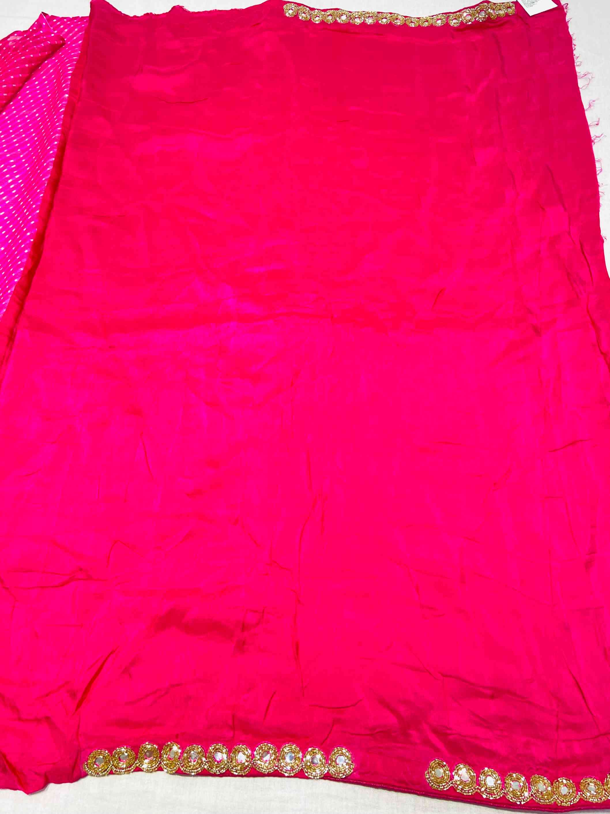 Pink Mothra Georgette Saree