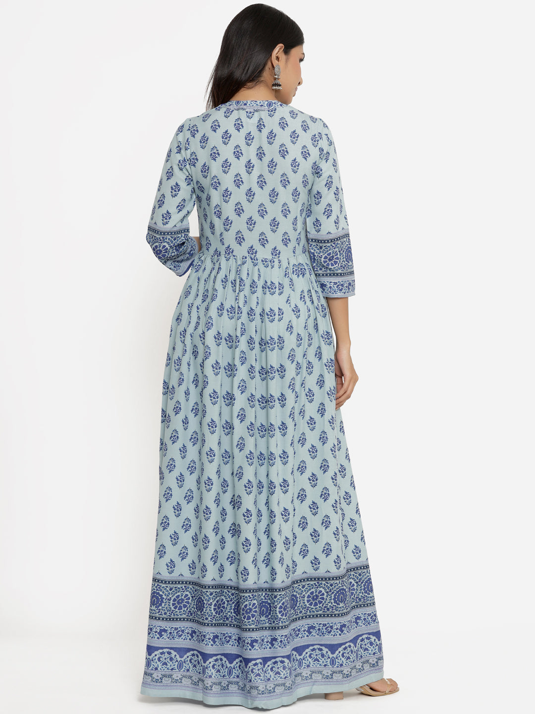 Printed Floral Print Viscose Rayon Anarkali