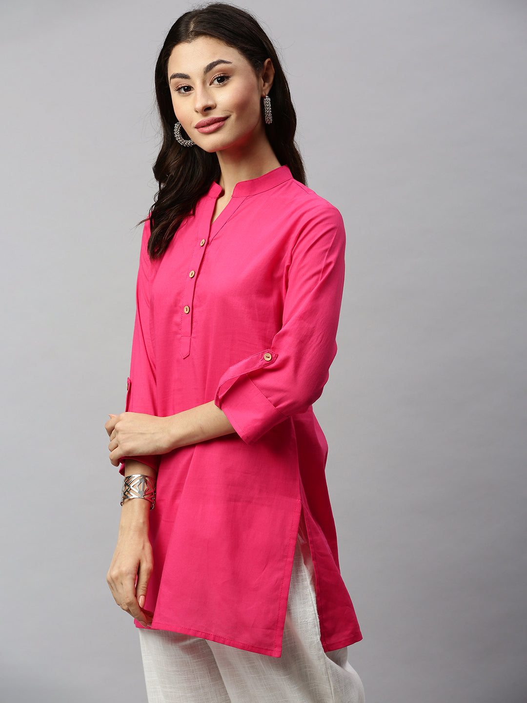 Pink Khadi Cotton Tunic