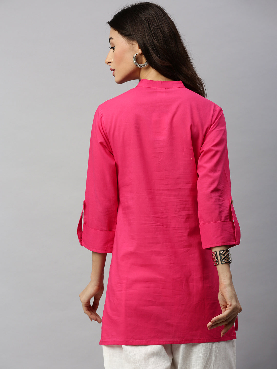 Pink Khadi Cotton Tunic