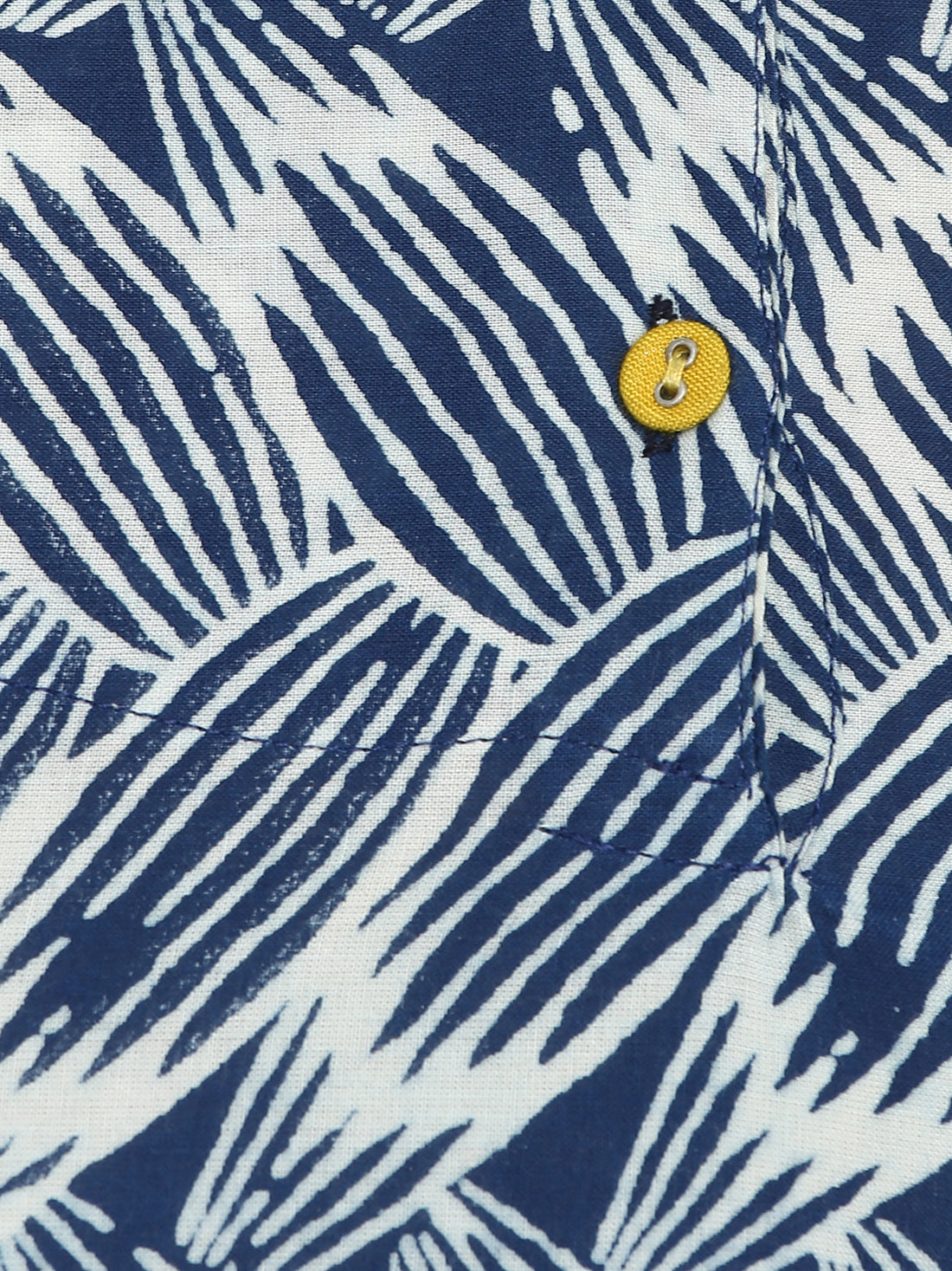 Indigo Block Printed Cotton Kurta